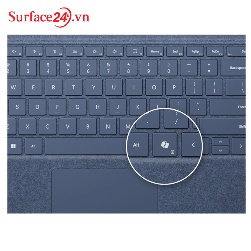 Bàn Phím Surface Pro Alcantara Copilot Key và Bút Slim Pen 2 (Newseal) 6 Ban phim Copilot Surface Pro kem khe sac but