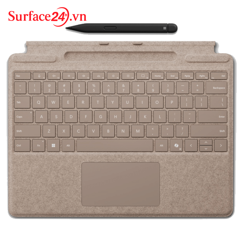 Ban-phim-Surface-Pro-mau-vang-kem-but- Ban phim Surface Pro mau vang kem but